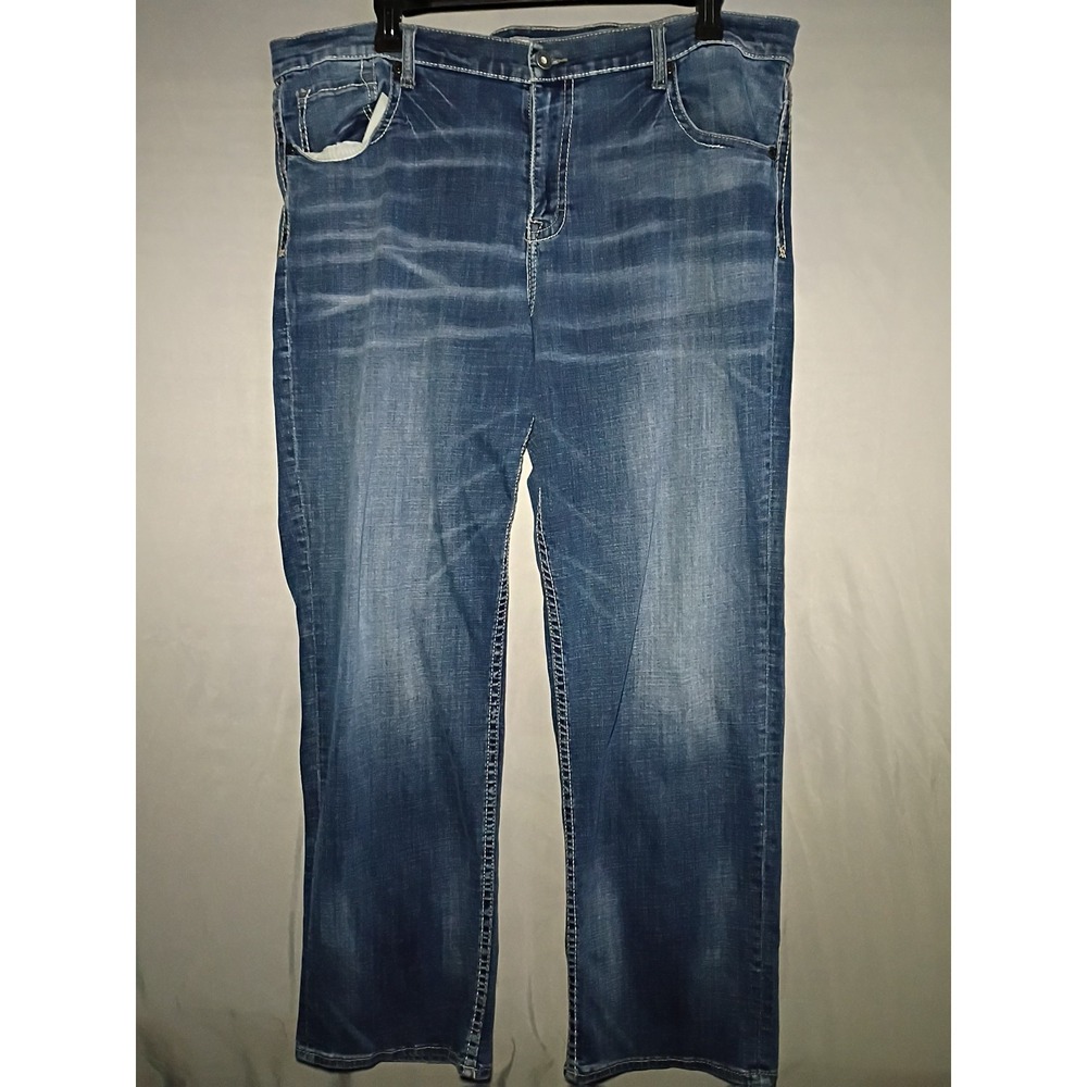 Buckle BKE  Seth Jeans Mens 42L 42x33 Blue Relaxed Fit Straight Leg Denim Pants